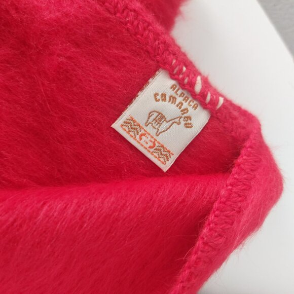 Alpaca Camargo Scarf Set of 2 NEW Peru Brown Red Quality Holiday Gift Warm Wool - Picture 8 of 12